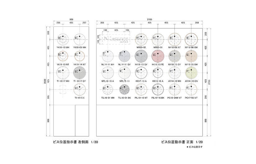 店舗ディスプレイ　図面例